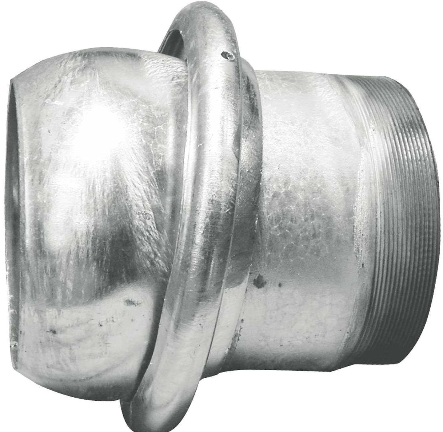 Hücobi M-Kupplung 150 V-Teil mit Außengewinde, Bazzoli-Siegperle, verzinkt, 8415 150150