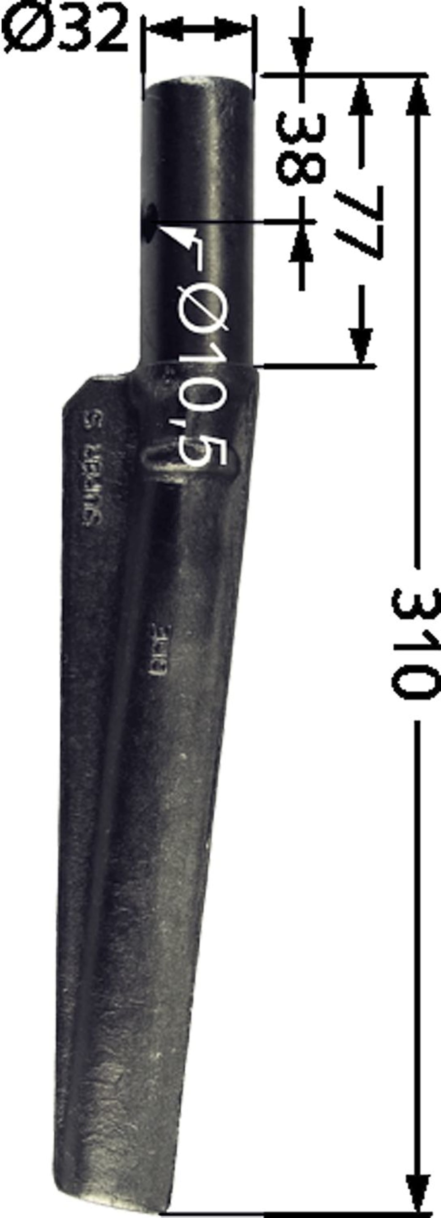 Industriehof® Kreiseleggenzinken 310 mm für Kreiselegge Breviglieri, Schmotzer