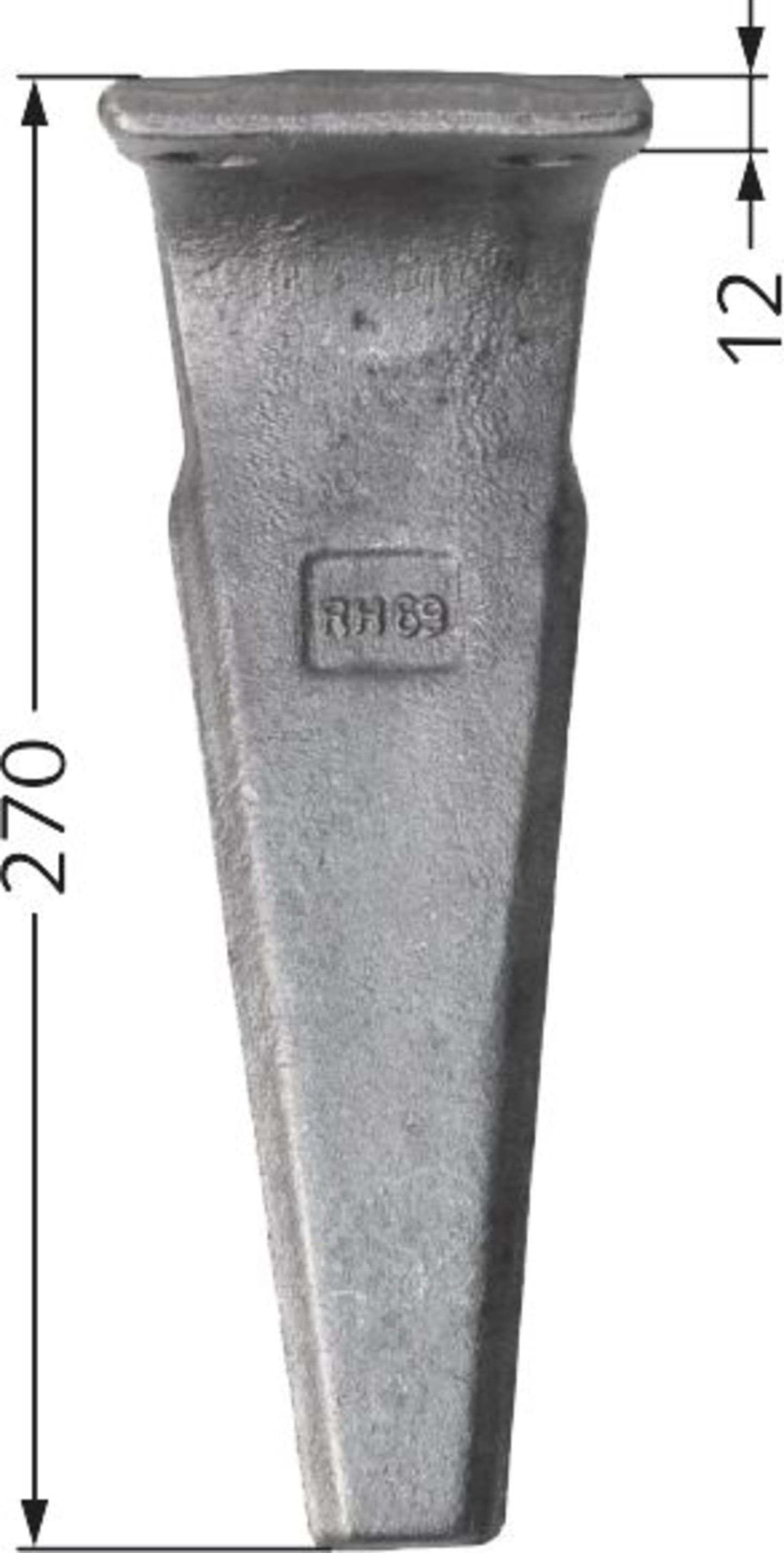 Industriehof® Kreiseleggenzinken links/rechts 100 x 270 x 12 mm für Kreiselegge Feraboli, Frost, RH-69