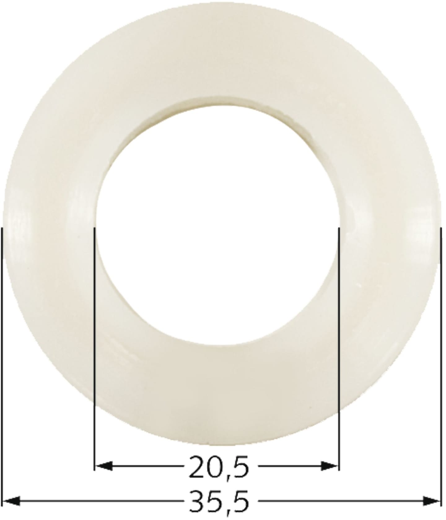 Industriehof® Sicherungsring 35,5 x 20,5 x 7 mm für Perfect, Tünnissen & Stocks, 63-PER-62
