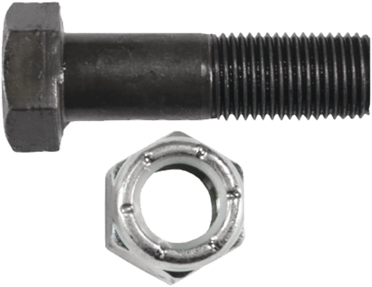 Industriehof® Sechskantschraube M 14 x 2 x 140 - 10.9 mit Sicherungsmutter für Bomford, 63-14140