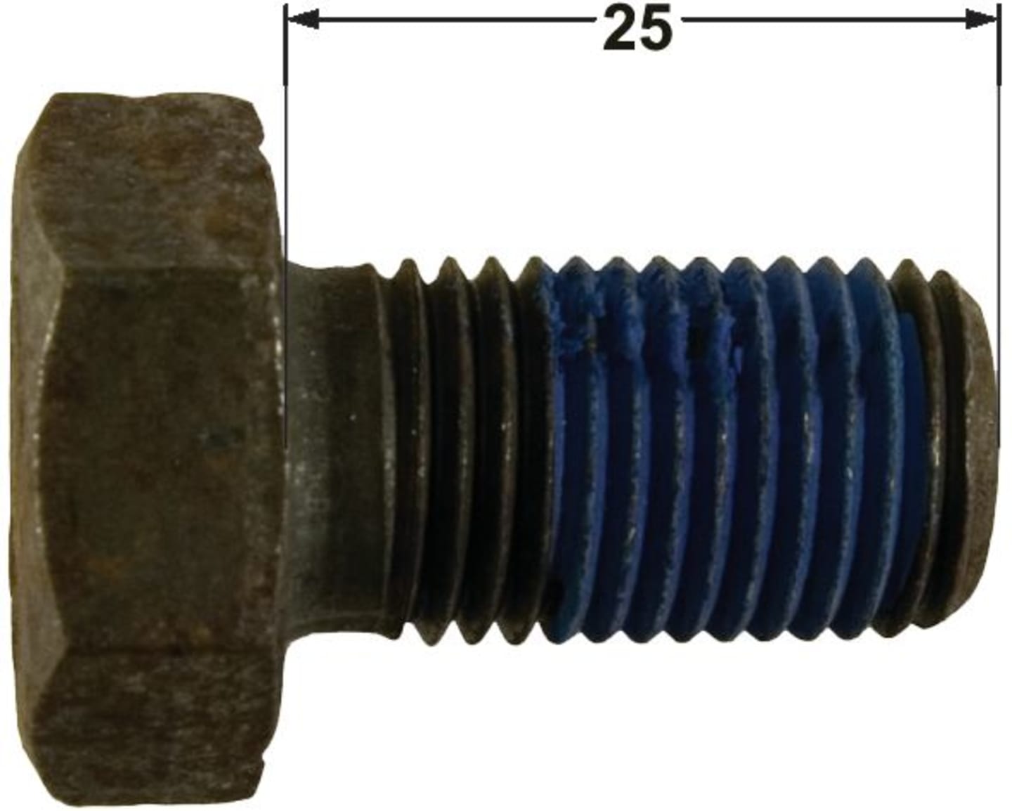 Industriehof® Sechskantschraube M 14 x 1,5 x 25 - 8.8 ohne Sicherungsmutter für Dücker, Fehrenbach, 63-1425