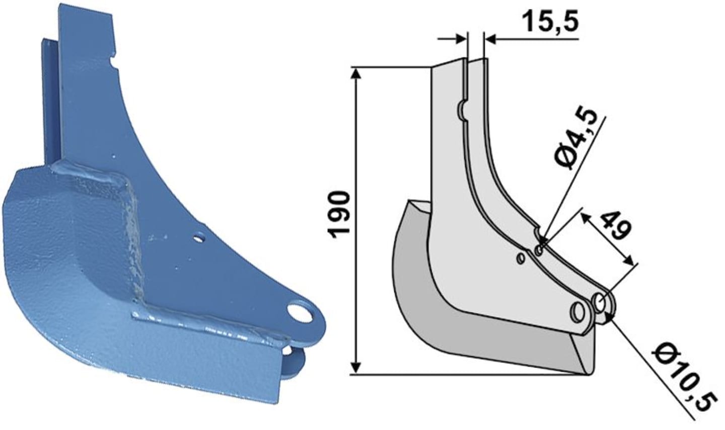 Industriehof® Säschar 27 x 190 x 125 mm, für Sämaschine Kleine Unicorn 3, 99.KL-02