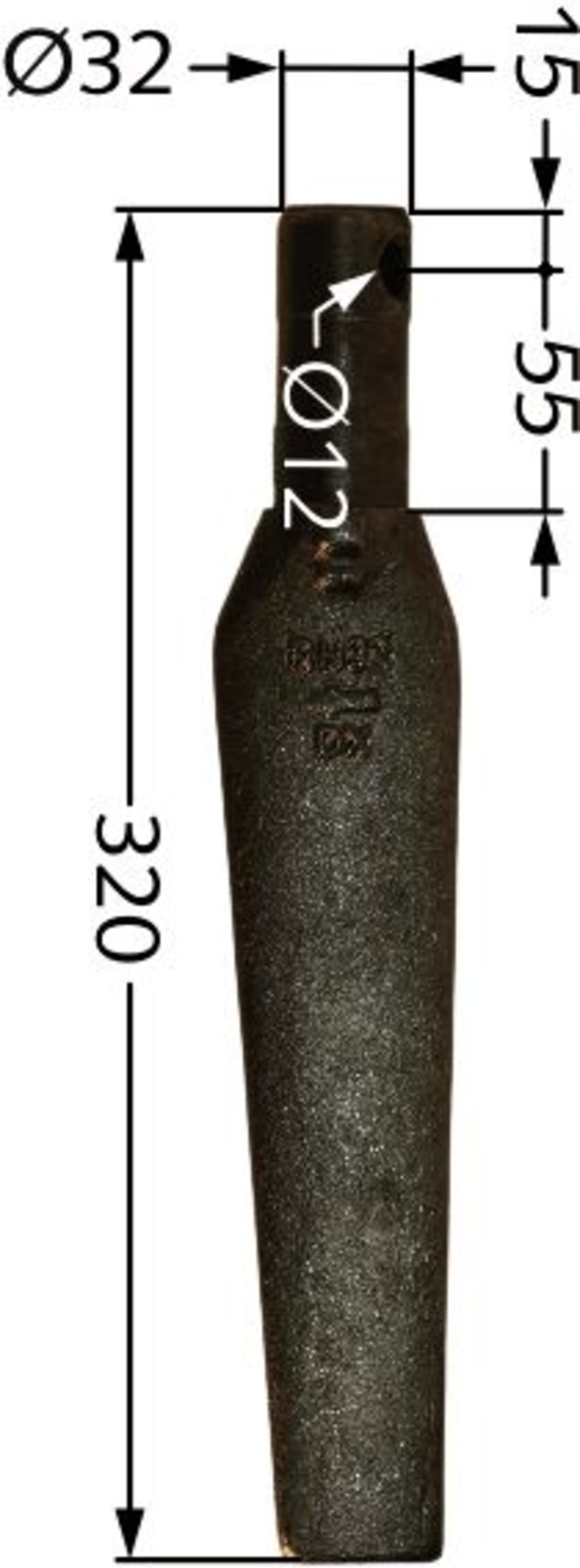 Kreiseleggenzinken 320 x 32 mm für Kreiselegge Euroma