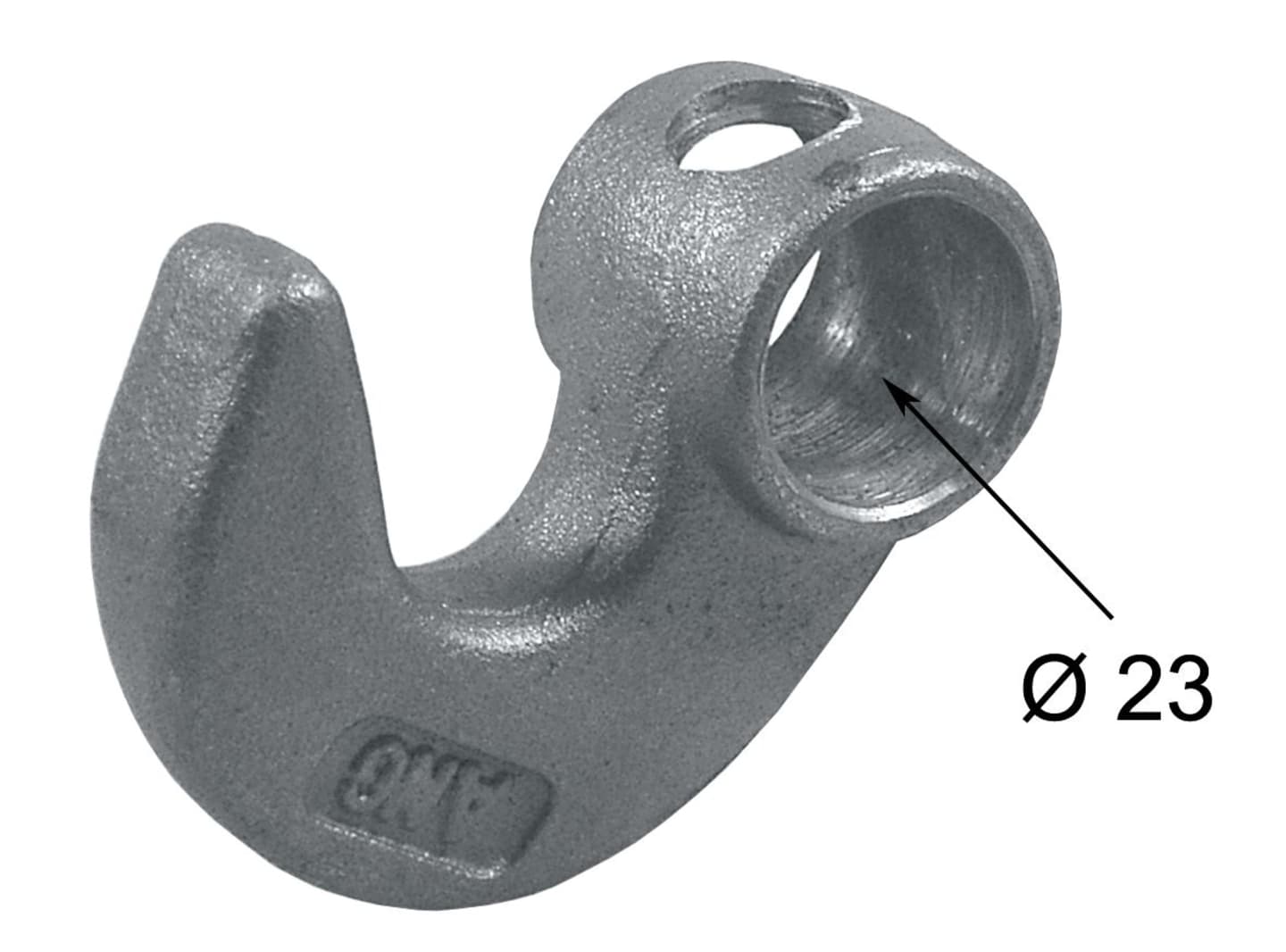 Schließhaken, Ø innen 23 mm, Länge 67 mm, für Zentralverriegelung