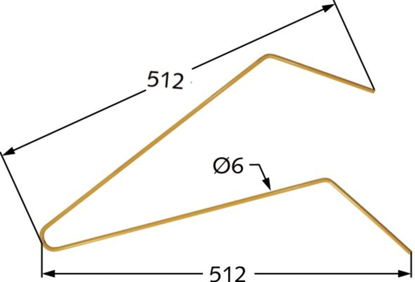 Radrechenzinken 512 x 6 mm weit für Niemeyer