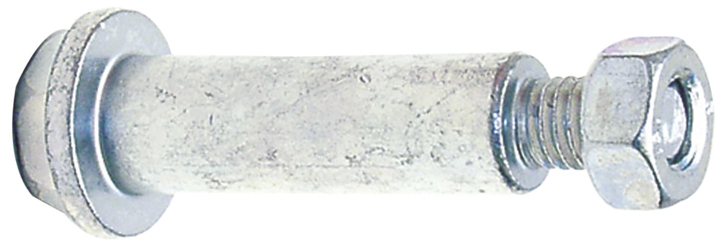 Radbolzen M 8 AG, Länge Achse 37 mm für Gutbrod Kunststoffrad (Best. Nr. 10118999 und 10118952)