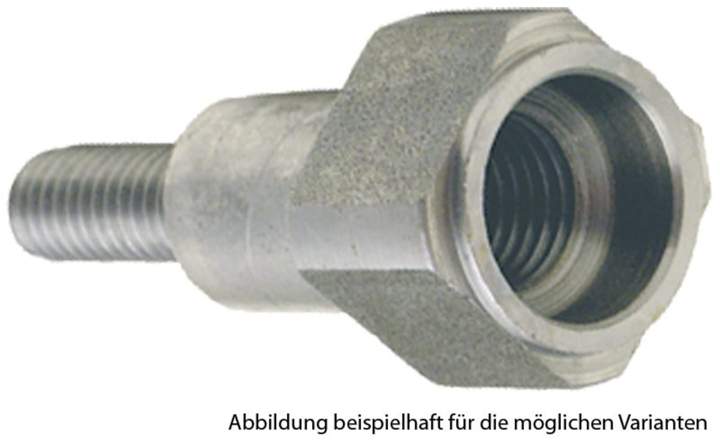 4-Kant-Adapterbolzen M 12 x 1,5 IG (Linksgewinde), SW 19, für Motorsense Dolmar 300, 400 DBC 3300, 4000, 4000 C, MS-3300, MS-4000, MS-4500