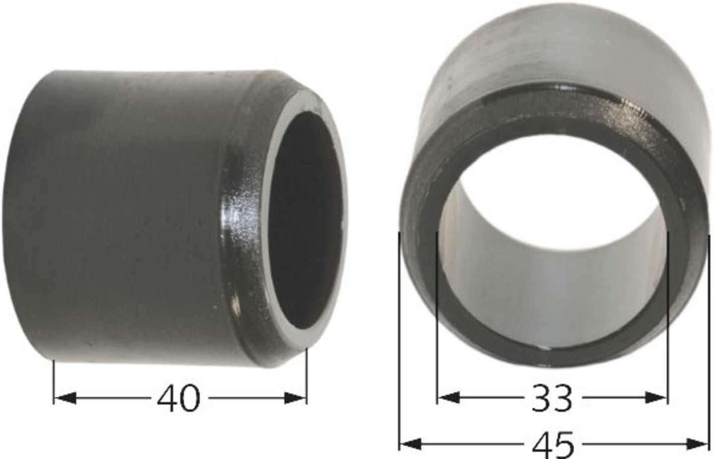 Rau Kunststofflager 33 x 45 x 40 mm, Kunststoff, für Krümlerwalze, RG00008664