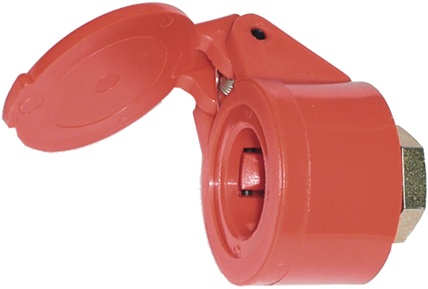 Steckhalter mit Klappdeckel, für Hydraulikstecker "SVK", M 18 x 1,5 IG, BG 03