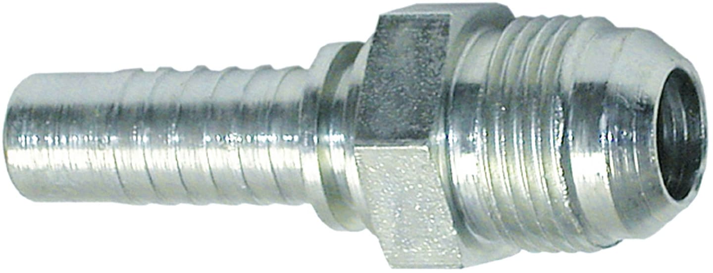 Außengewindenippel "AGJ (J.I.C.)", zöllig; UNF-UN, Aussenkung 74°