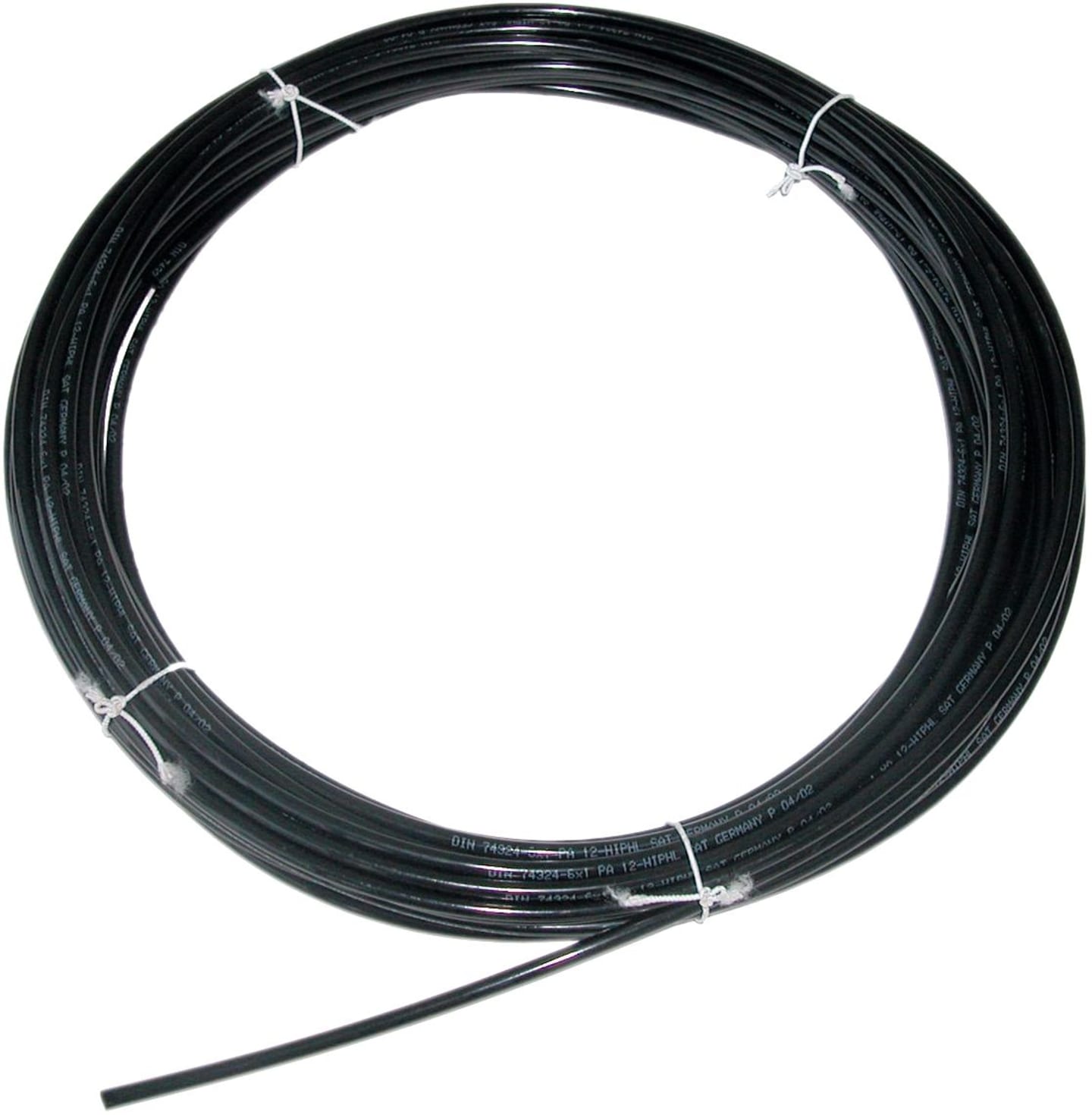 Polyamidrohr DIN 73378, schwarz, Rollenware