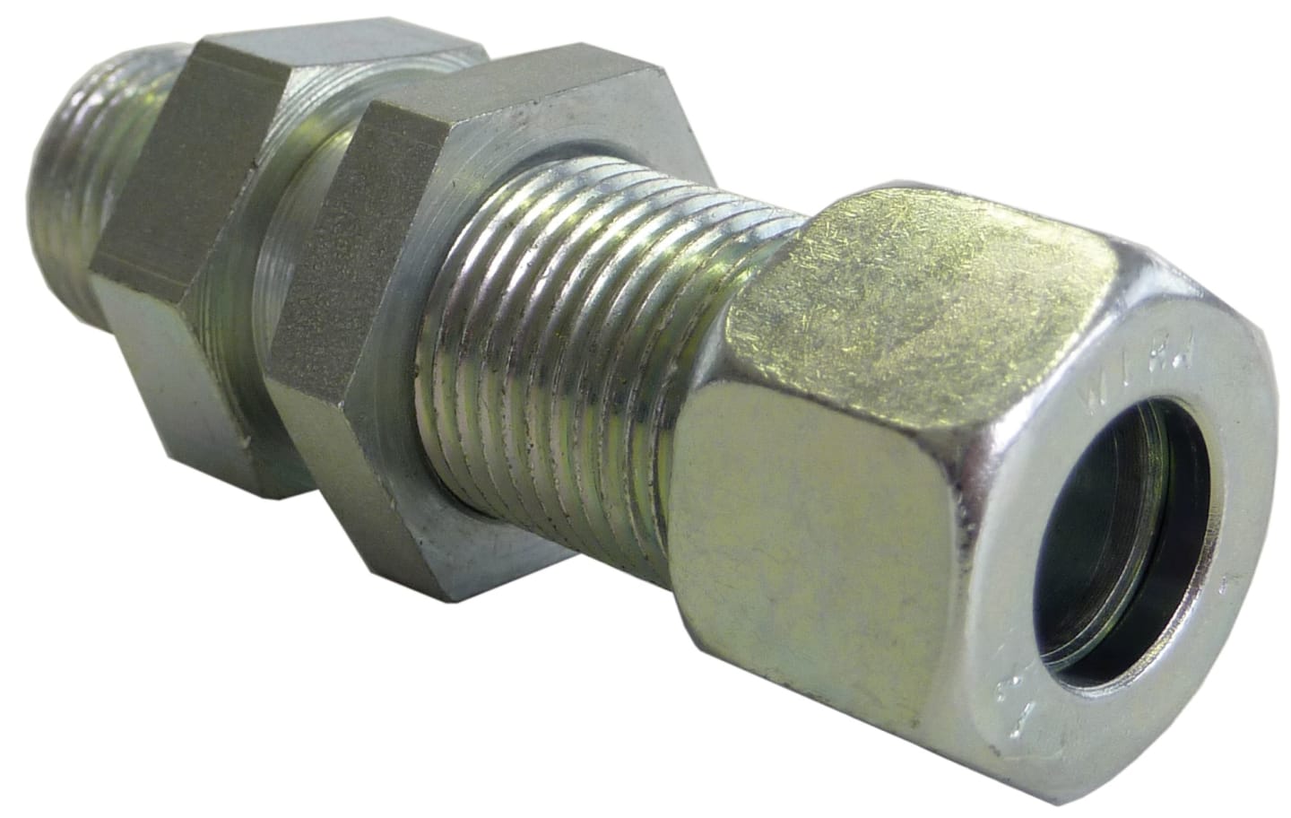 Wabco Durchgangsverschraubung, M 16 x 1,5 AG, gerade, Schottgewinde, für Einschraubverschraubung, 893 821 234 0