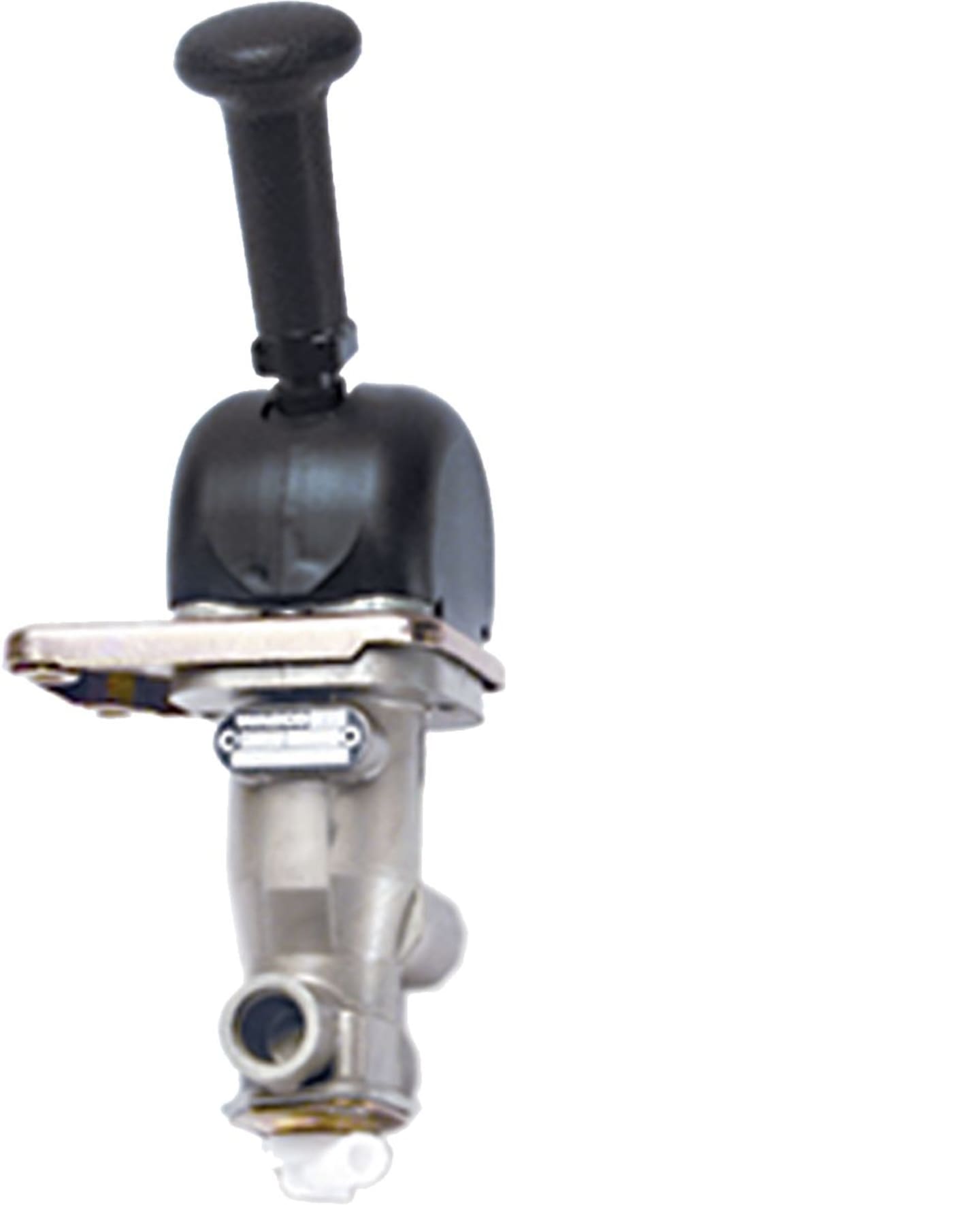 Wabco Handbremsventil, schwarz, Betriebsdruck max. 10 bar, pneumatisch, Raste 73°, mit Faltenbalg, Austauschteil, 961 722 150 7