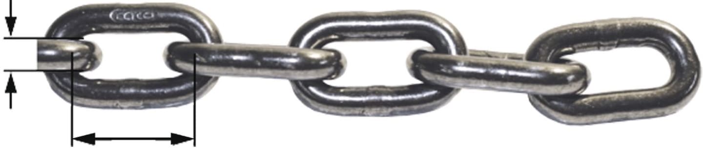 Kratzbodenkette DIN 32895, Meterware