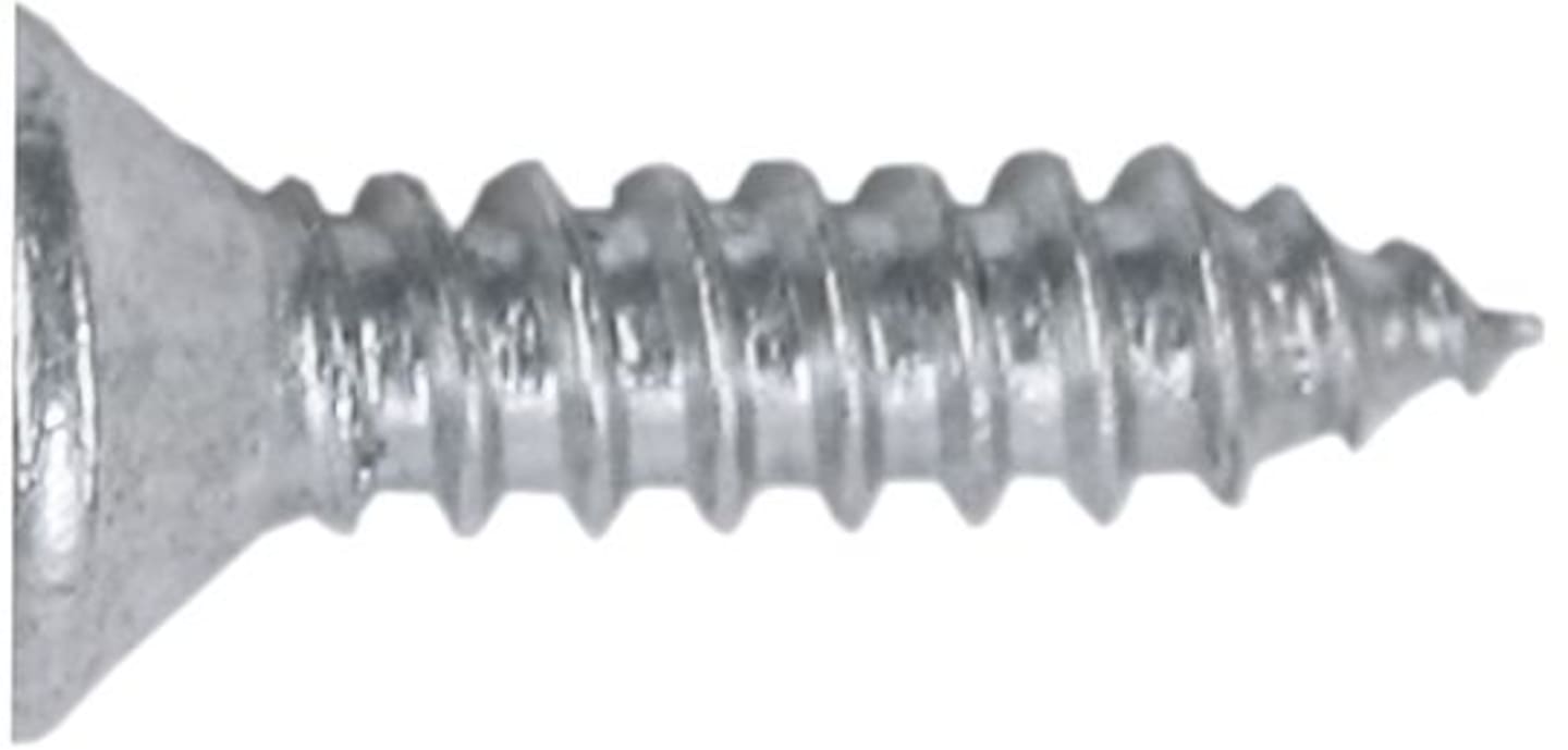 Blechschraube DIN 7982, verzinkt; blau passiviert (A2K), Senkkopf mit Kreuzschlitz