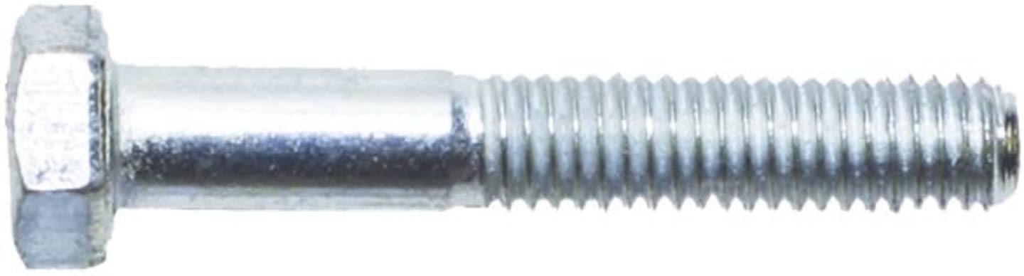 Sechskantschraube DIN 931; ISO 4014 metrisch 8.8, verzinkt; blau passiviert (A2K) mit Schaft