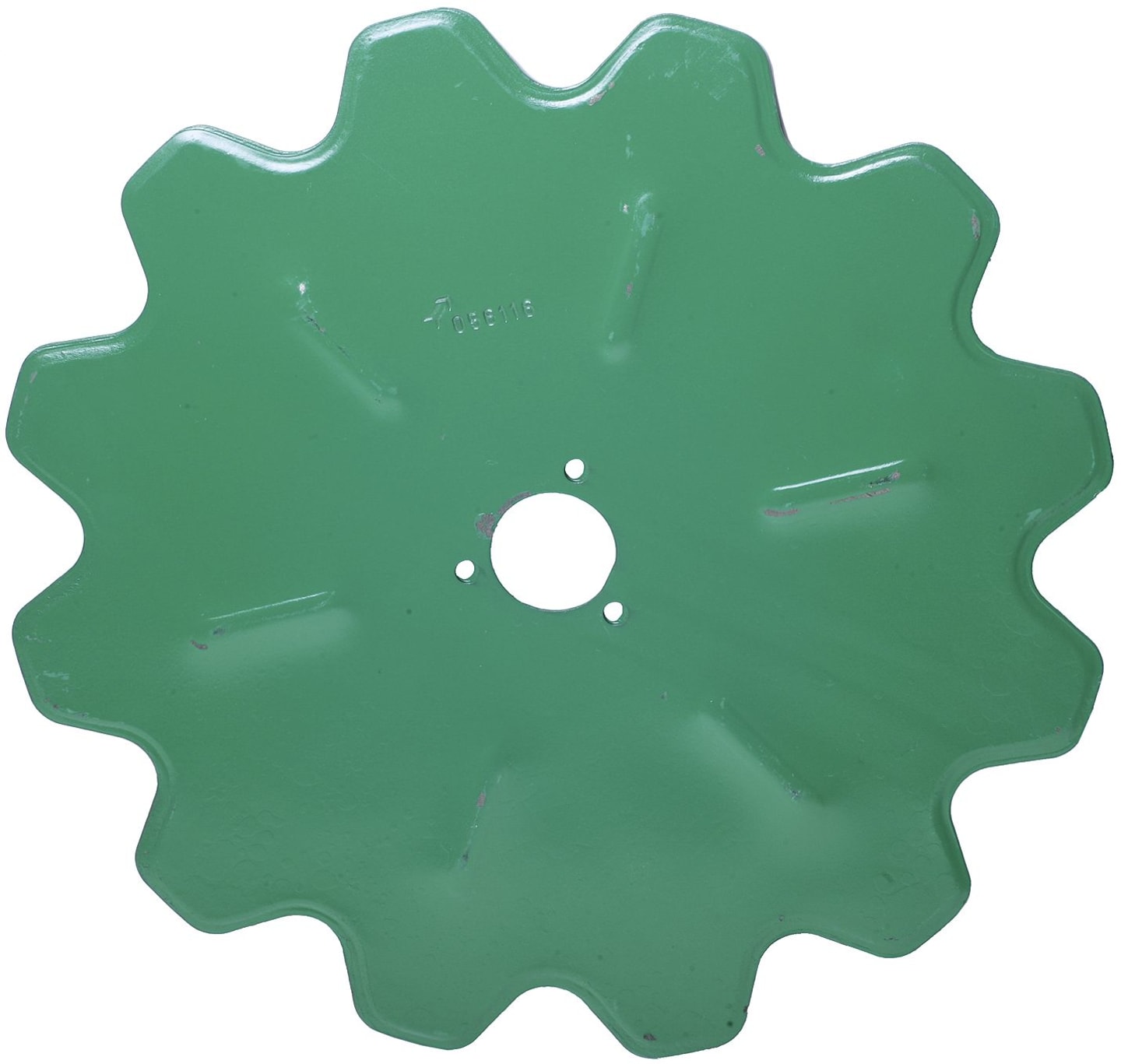 Kverneland Sechscheibe 450 x 5 mm, 3-Loch, gezahnt, für Pflug, KK056115