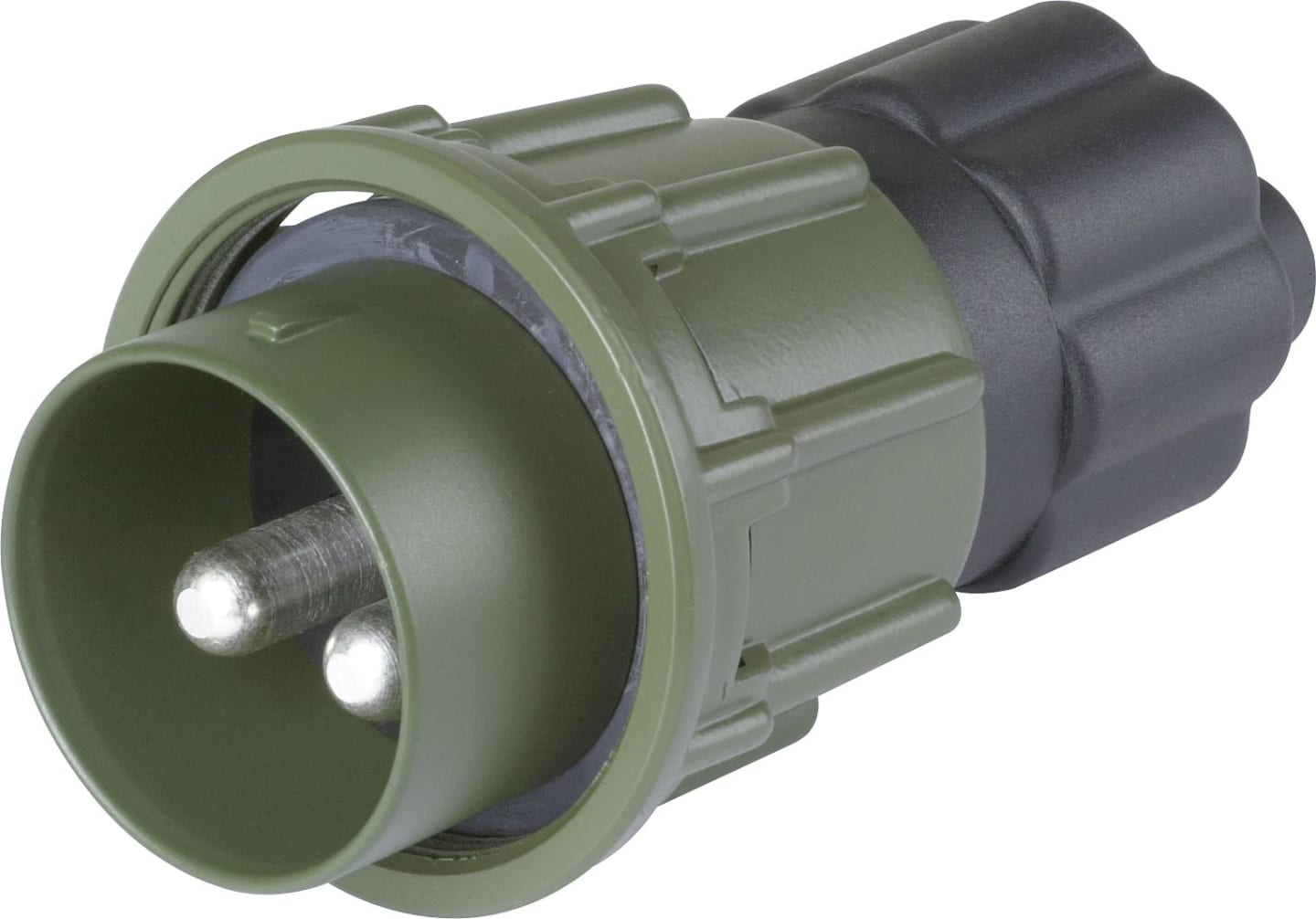 Herth + Buss Stecker 24 V, 2-polig, VG 96 917 E001A, Schraubanschluss, mit Crimp-/Lötstiftkontakten, Kontaktoberfläche versilbert, 51 305 920