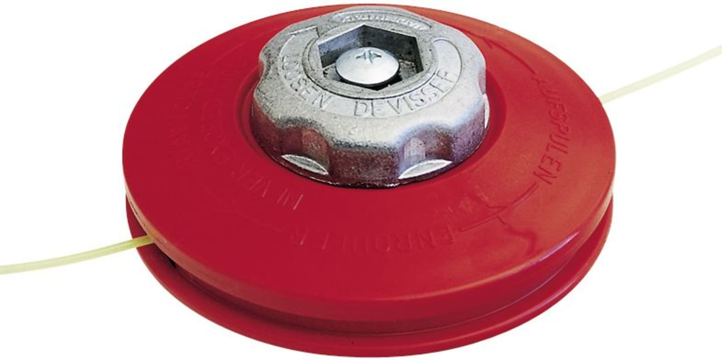Fadenkopf "Pro Type 2" M 10 x 1 IG (Linksgewinde), manuell, Ø Faden 2,4 mm, für Motorsensen, Freischneider Stihl mit gerader Welle