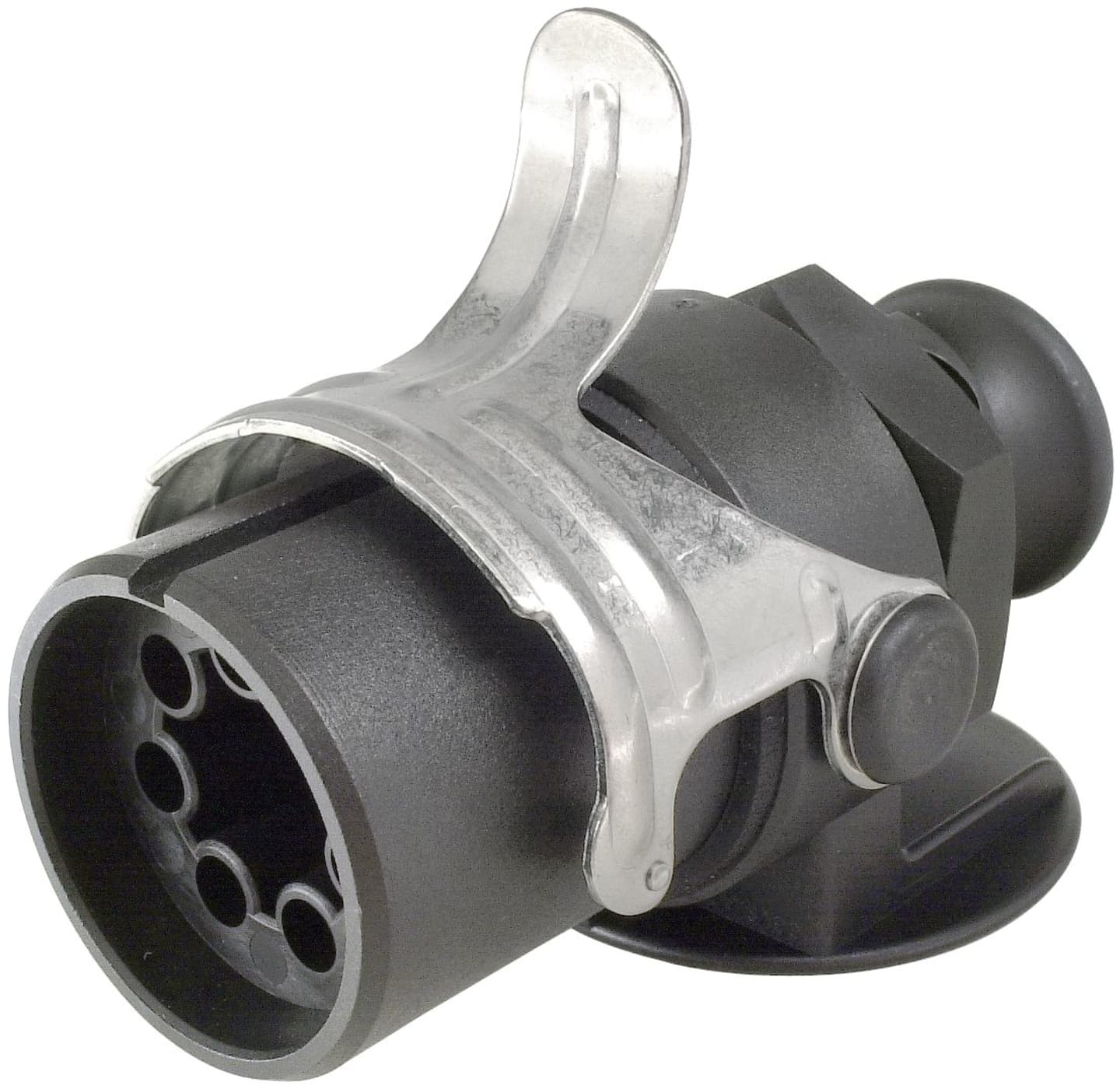 Herth + Buss EBS-Stecker 7-polig, 24 V, Schraubanschluss, mit Aderendhülsen, Zugentlastung, Trompetenkappe, Manteldichtung, 51 305 557
