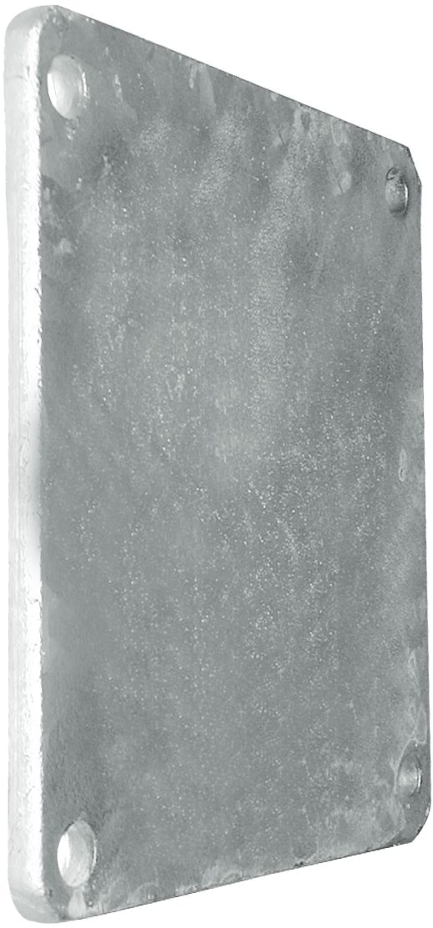 Hücobi Blindflansch, 180 x 180 mm, 4-6", Stahl, verzinkt, 8024 100000