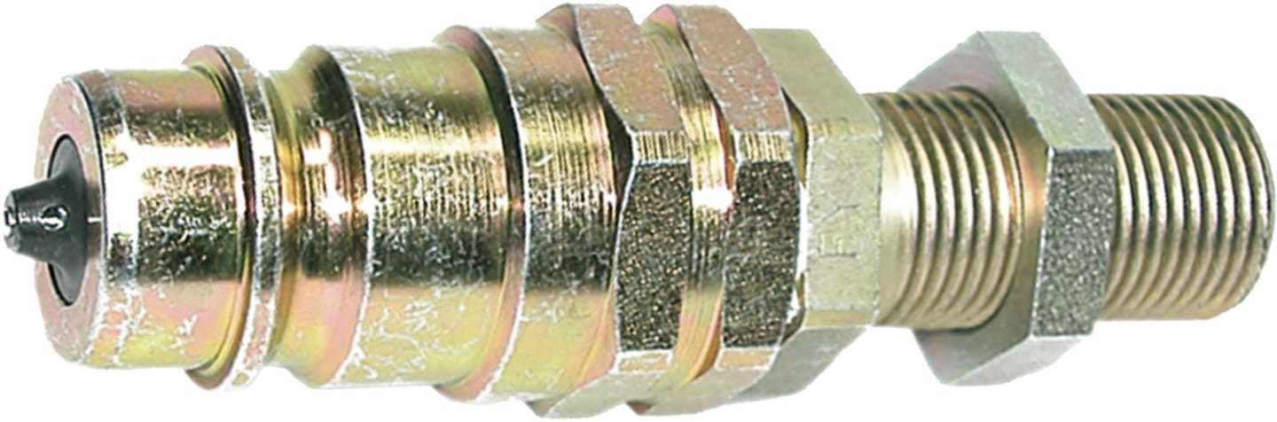 Hydraulikstecker "UDK" unter Druck kuppelbar, Schottgewinde, schwer