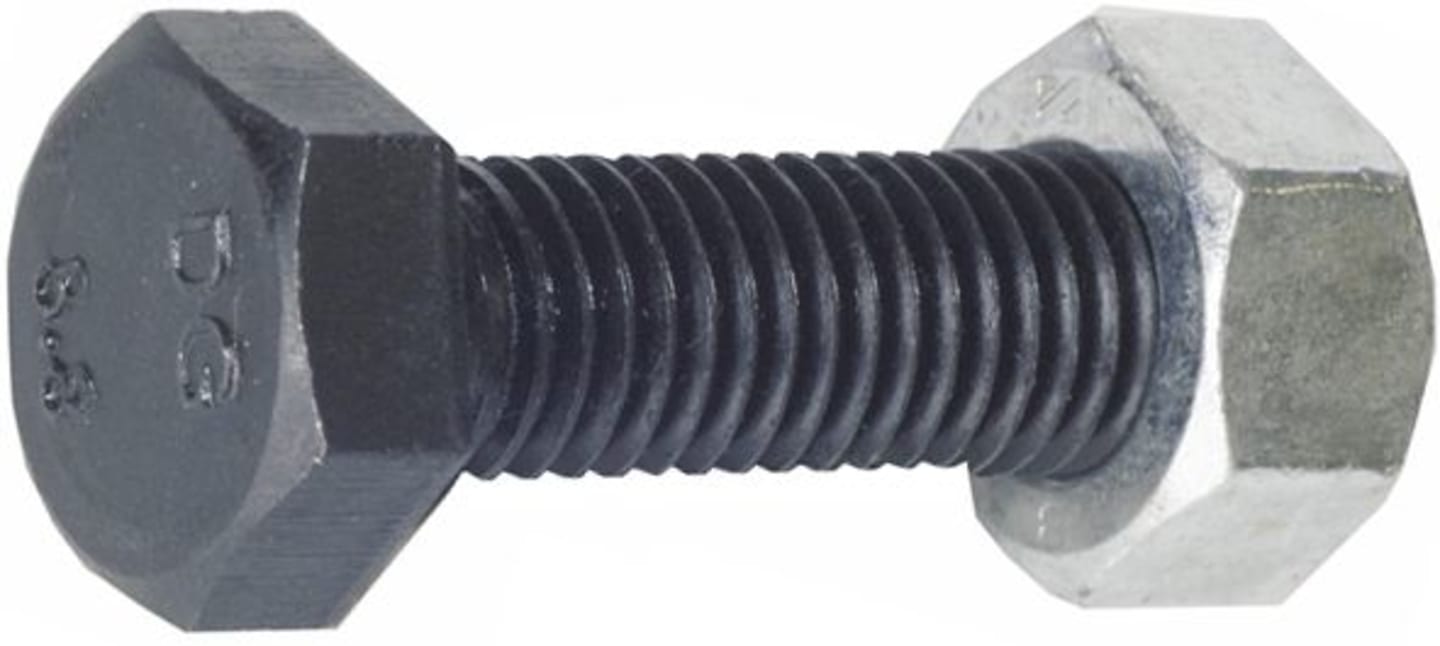 Industriehof® Sechskantschraube M 12 x 1,75 x 40 - 8.8 mit Sicherungsmutter für JF, 63-1240