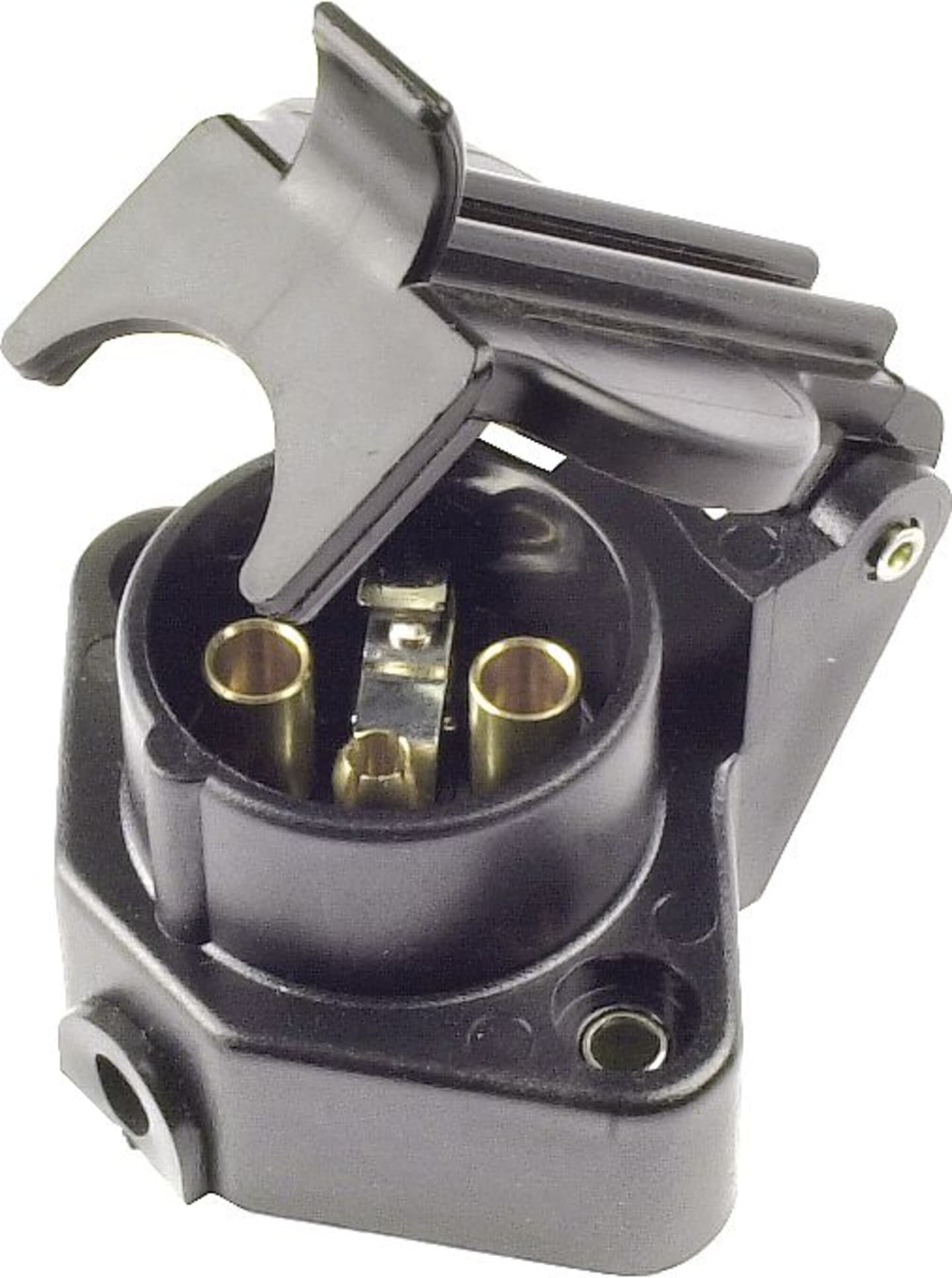 Herth + Buss Steckdose 4-polig, 6 – 24 V, Schraubanschluss, Kunststoff, DIN 72575, SL-Abschaltung, 51 305 134