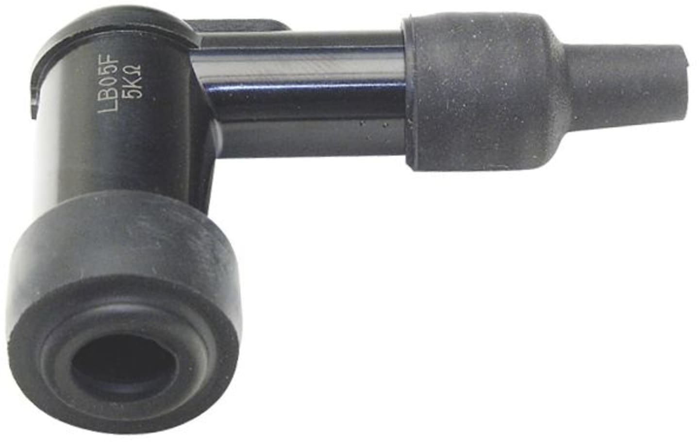 Zündkerzenstecker für NGK-Zündkerzen LB05F, Anschluss 4 mm-Gewinde; 14 mm, Silikon-Abdeckung wasserdicht