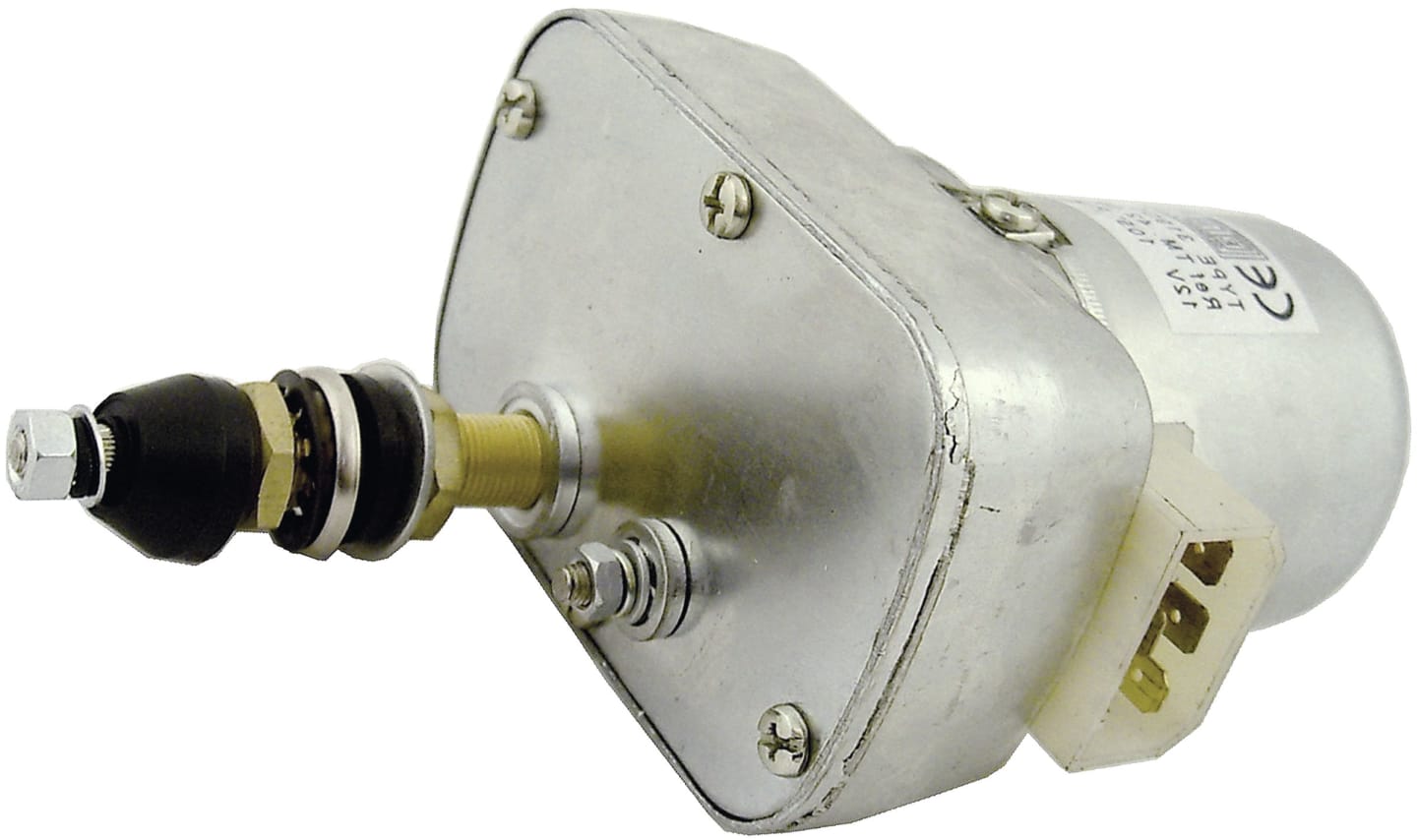 Scheibenwischermotor 12 V, Wischwinkel 105 °, 65 mm, Ø Welle 8 mm x M 6 AG für Deutz