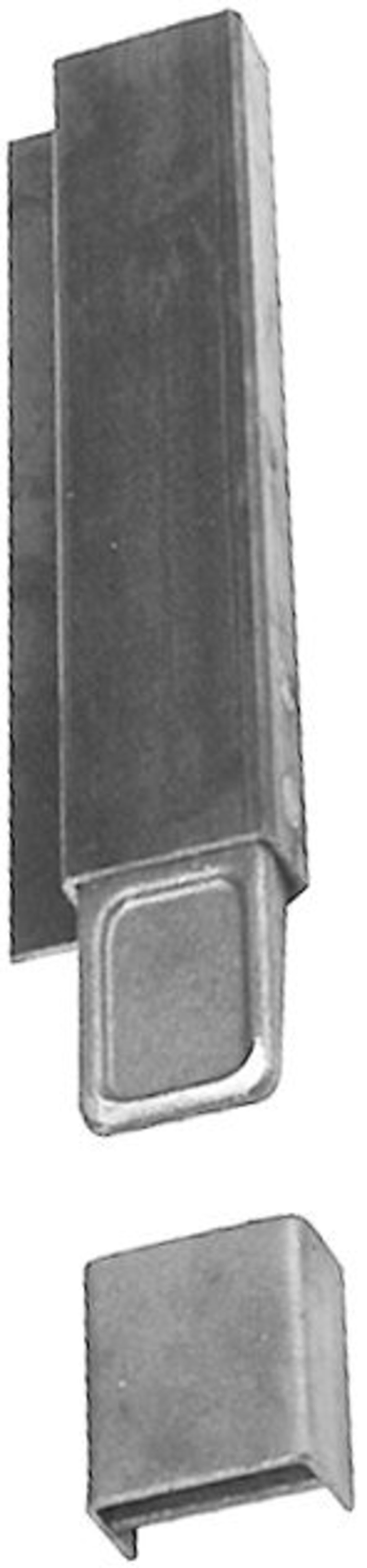 Eckrunge B x H x S 80 x 40/50 x 4 mm unten, für Bordwand