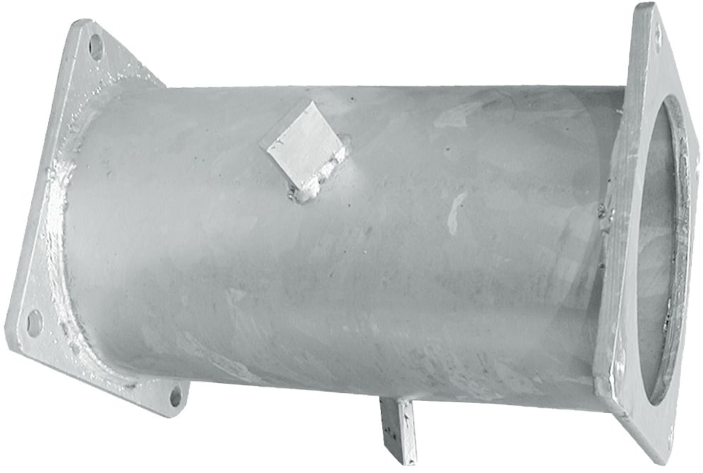Hücobi Maueranschlussstutzen, 6", verzinkt, 4-Eckflansch beidseitig, 8442 150000
