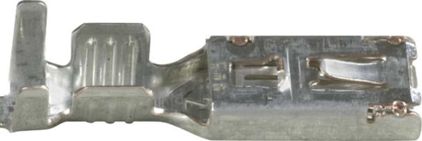 Herth + Buss Crimpverbinder "Kostal SLK 2,8" Flachsteckhülse 2,8 x 0,8 mm, Kabel 1 – 2,5 mm², versilbert, 50 253 234