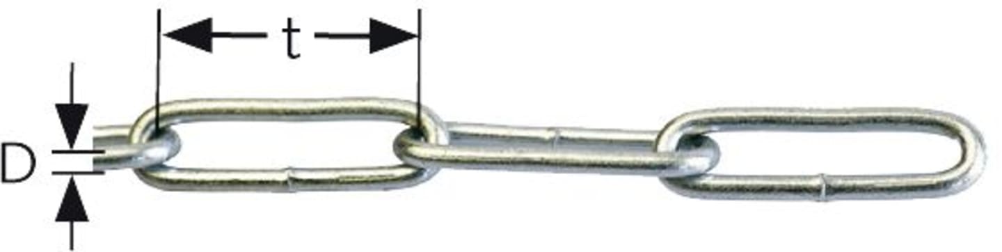 Gliederkette DIN 5685-C, Meterware