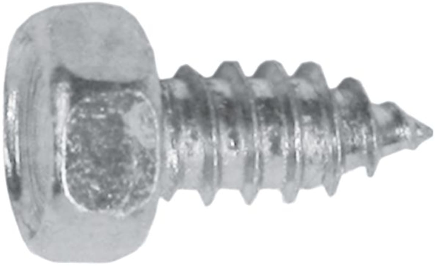 Blechschraube DIN 7976 5,5 x 25 mm, verzinkt; blau passiviert (A2K), mit Sechskantkopf, 01145525