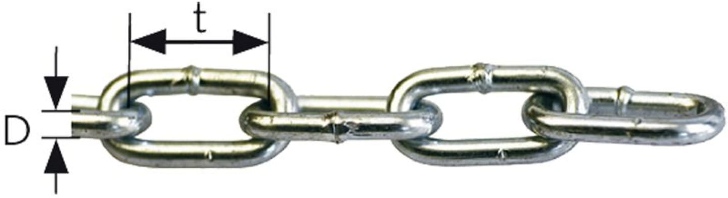Gliederkette DIN 5685-A, Meterware