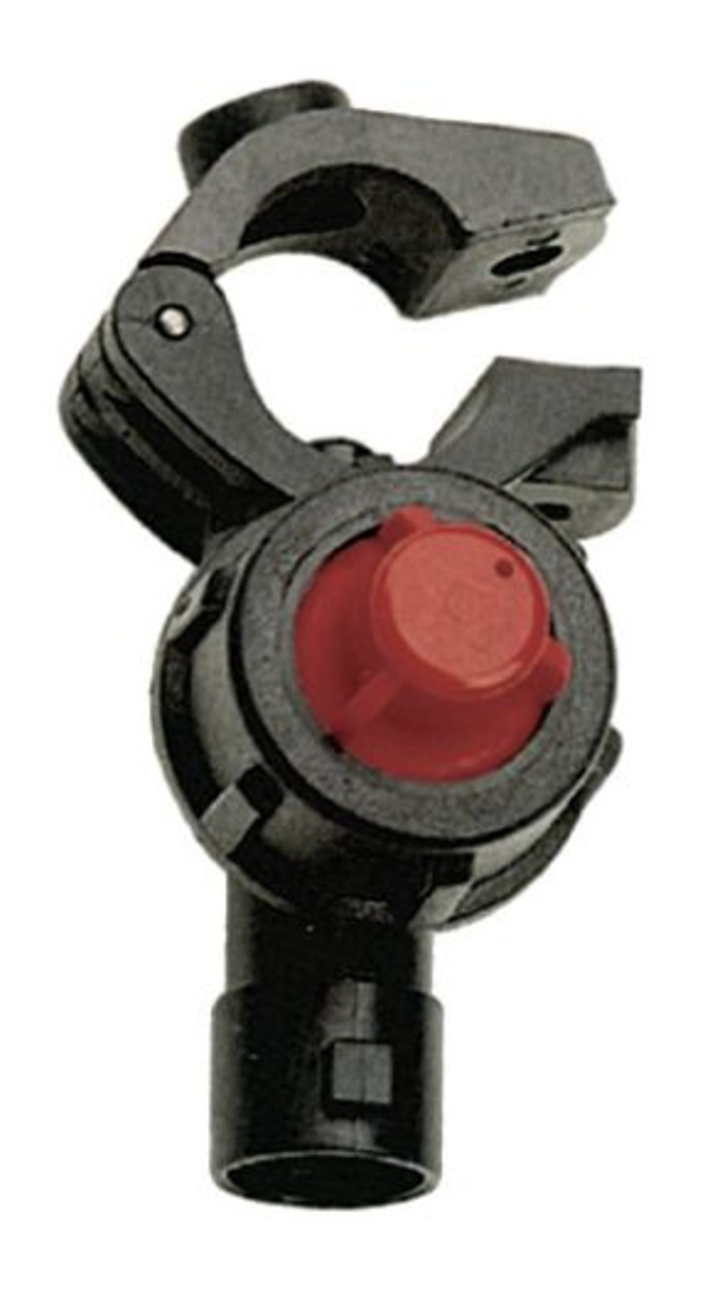 Agrotop Düsenhalter für 1 Düse Bajonett, für 1/2 " Rohr, mit Membran-Tropfstopventil und klappbarem Rohranschluss, Kunststoff, 12726