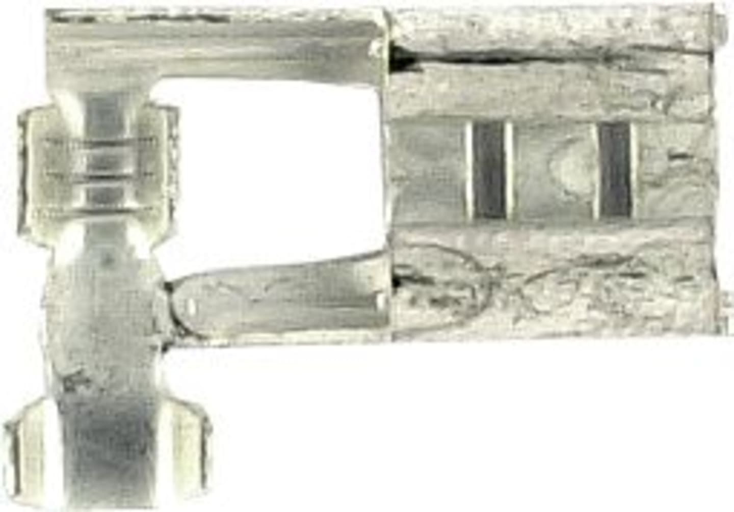 Herth + Buss Flachsteckhülse 6,3 x 0,8 mm, Kabel 0,5 – 1 mm², gewinkelt mit Rastpunkten, verzinnt, 50 251 269