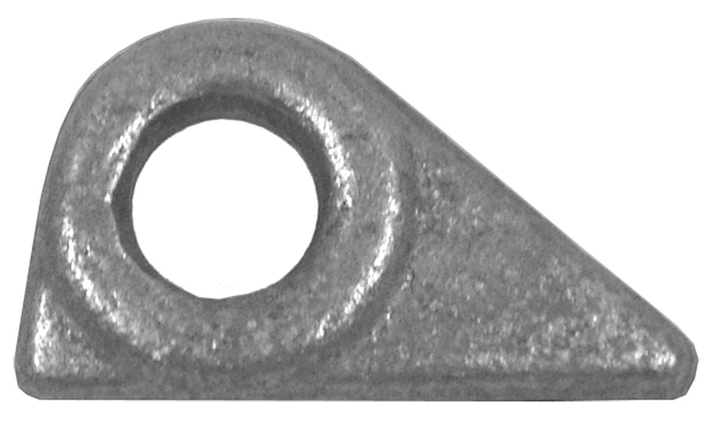 Anschweißlasche, Größe 1, Ø 17 mm, 60 mm, mit Öse, für Verstellbarer Einbau-Riegel-Spannverschluss 681 S