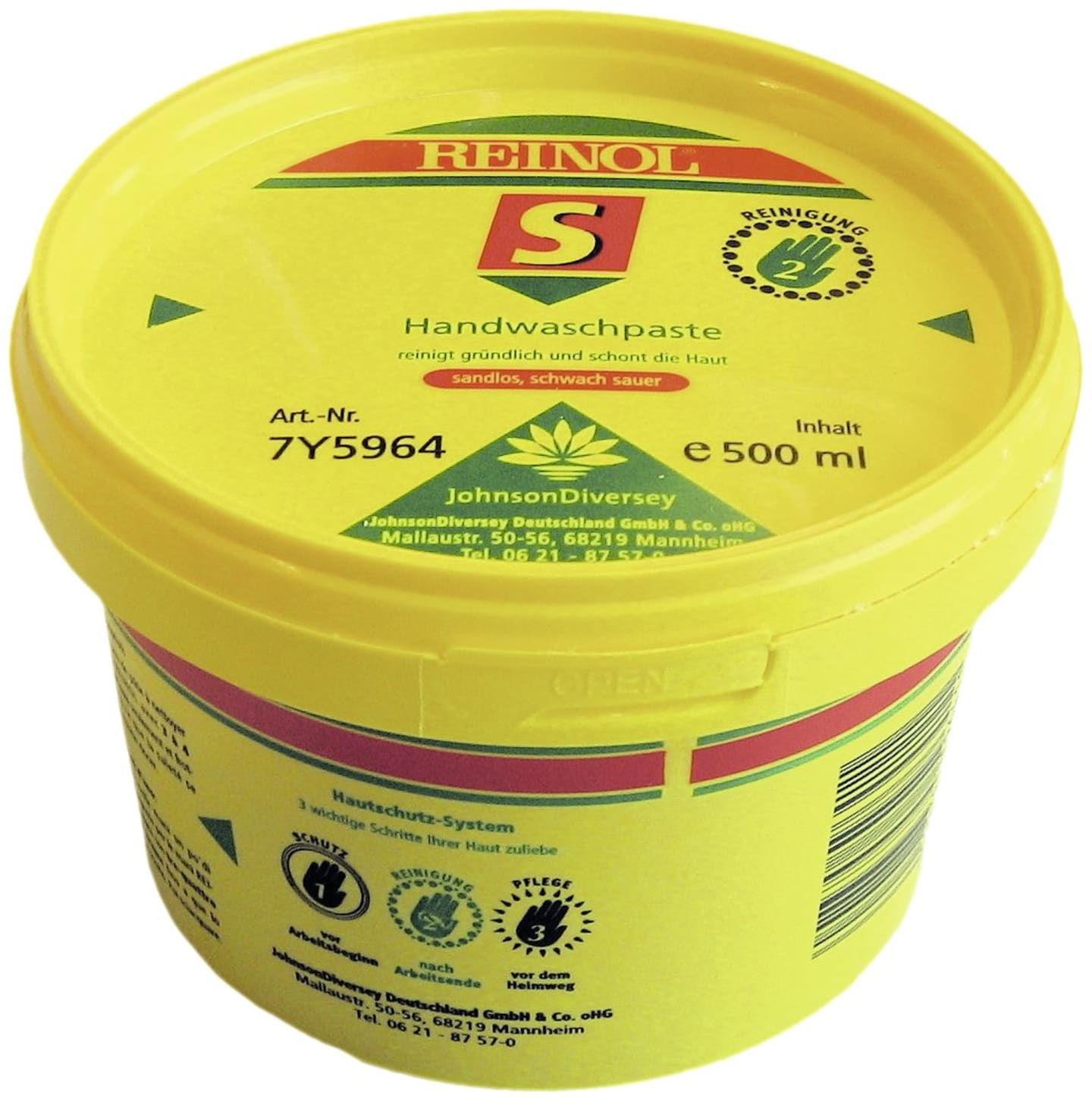 Handwaschpaste "Reinol S", Weichholzmehl, rückfettend, Zitrusgeruch, 500 ml