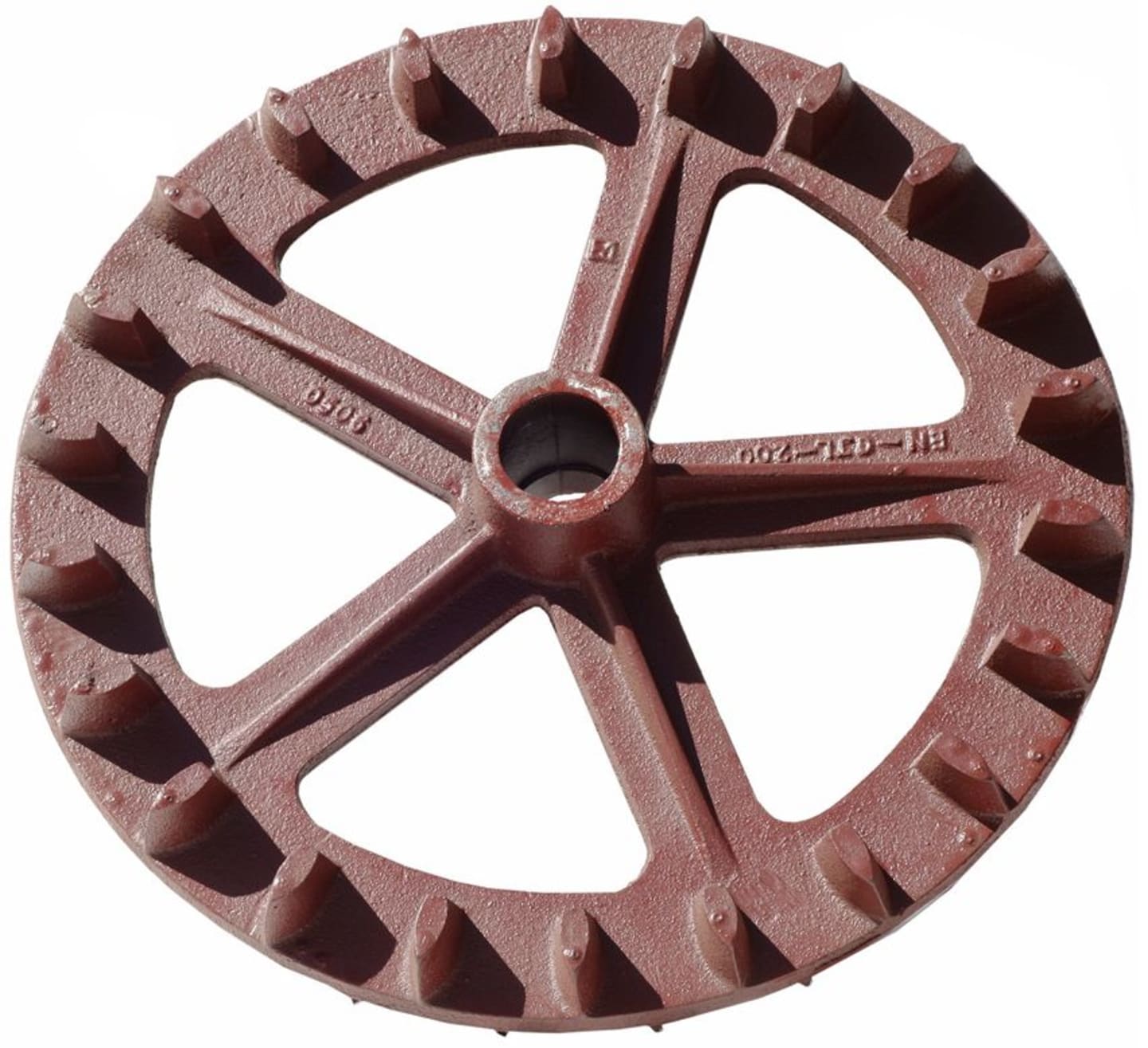 Industriehof® Crosskillring für Welle rund, 50 mm, Ø außen 494 mm, Breite Nabe 100 mm, Laufbreite 74 mm, Grauguss (GG20), 316-500