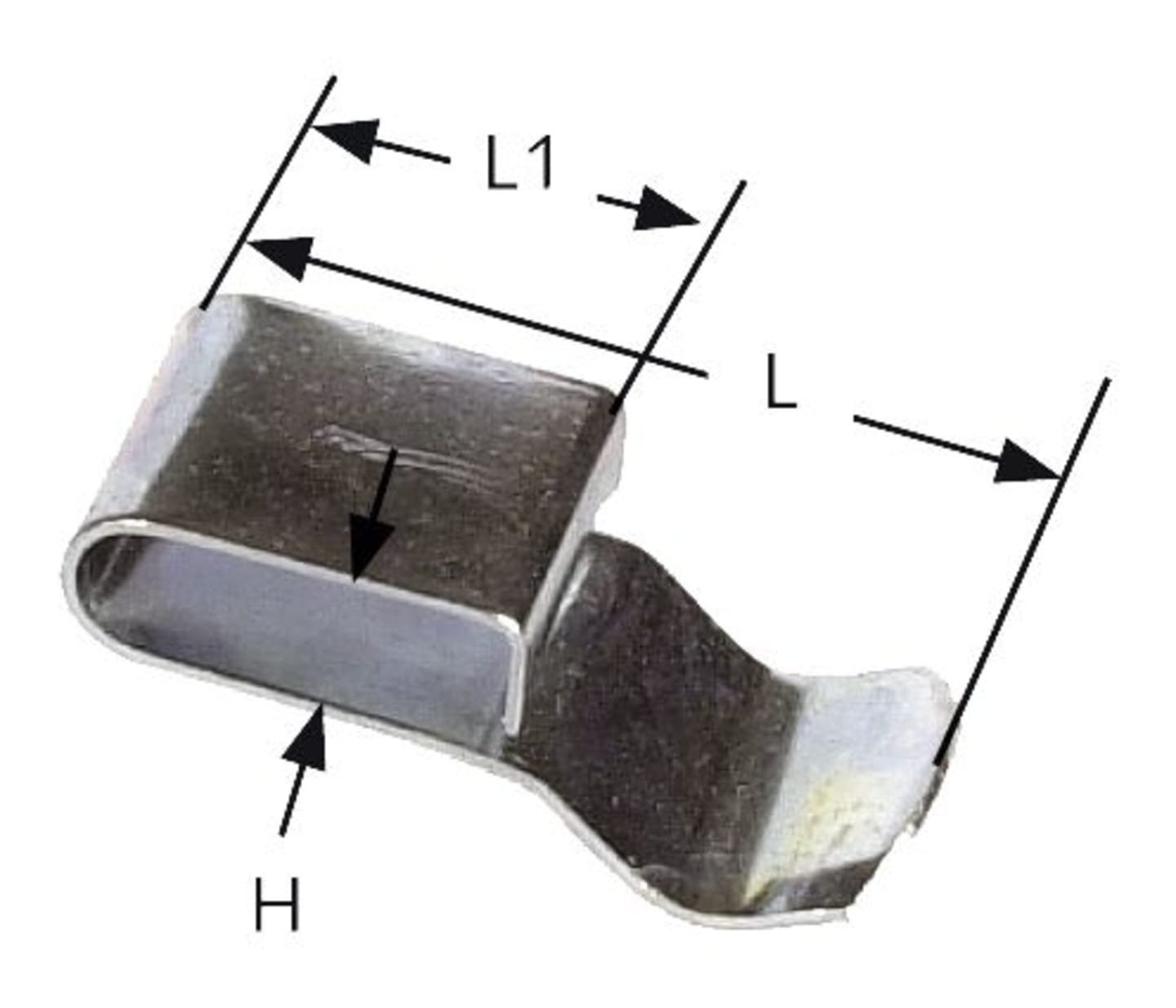 Herth + Buss Klemmschelle 28 x 4,5 mm, L1 15 mm, DIN 17222, 50 266 235
