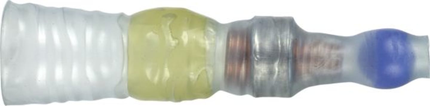 Herth + Buss Lötverbinder "SolderGrip SGRS" abgedichtet, mit Innenkleber, isoliert, blau, 3,5 – 9,0 mm², Aufnahme Ø 7,0 mm, Länge 45,5 mm, 50 252 657