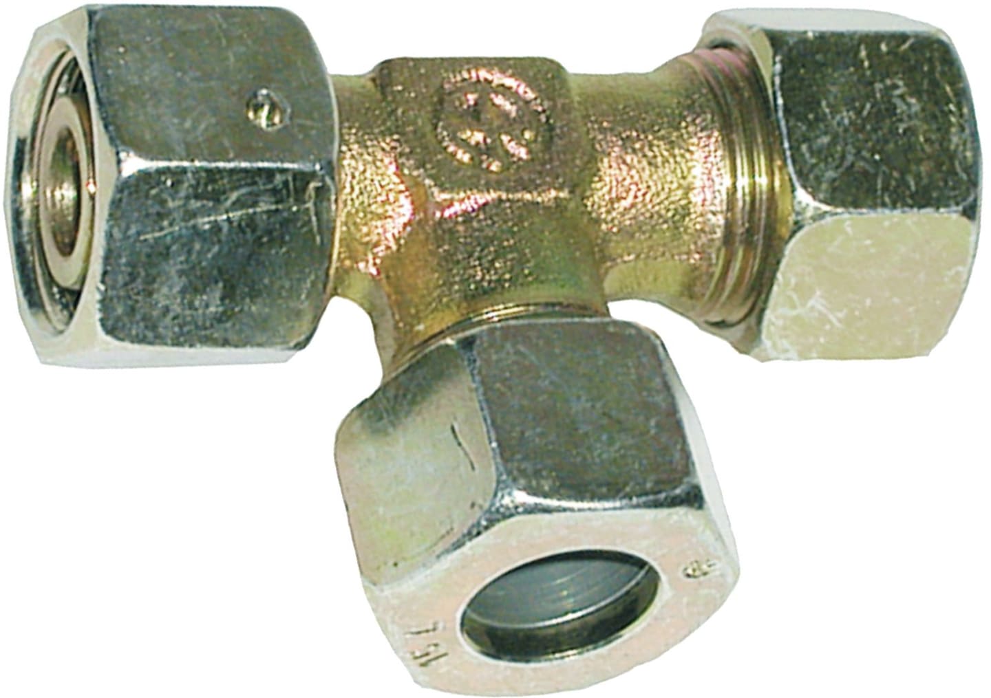 L-Verschraubung "EL-DKO-S", schwer, Innengewinde metrisch, einstellbar, Dichtkegel mit O-Ring und Überwurfmutter