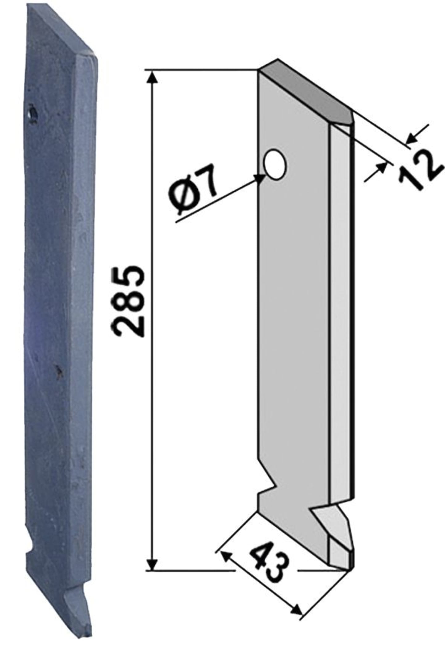 Industriehof® Säschar 12 x 285 x 43 mm, für Sämaschine Fiona, 99.FI-02