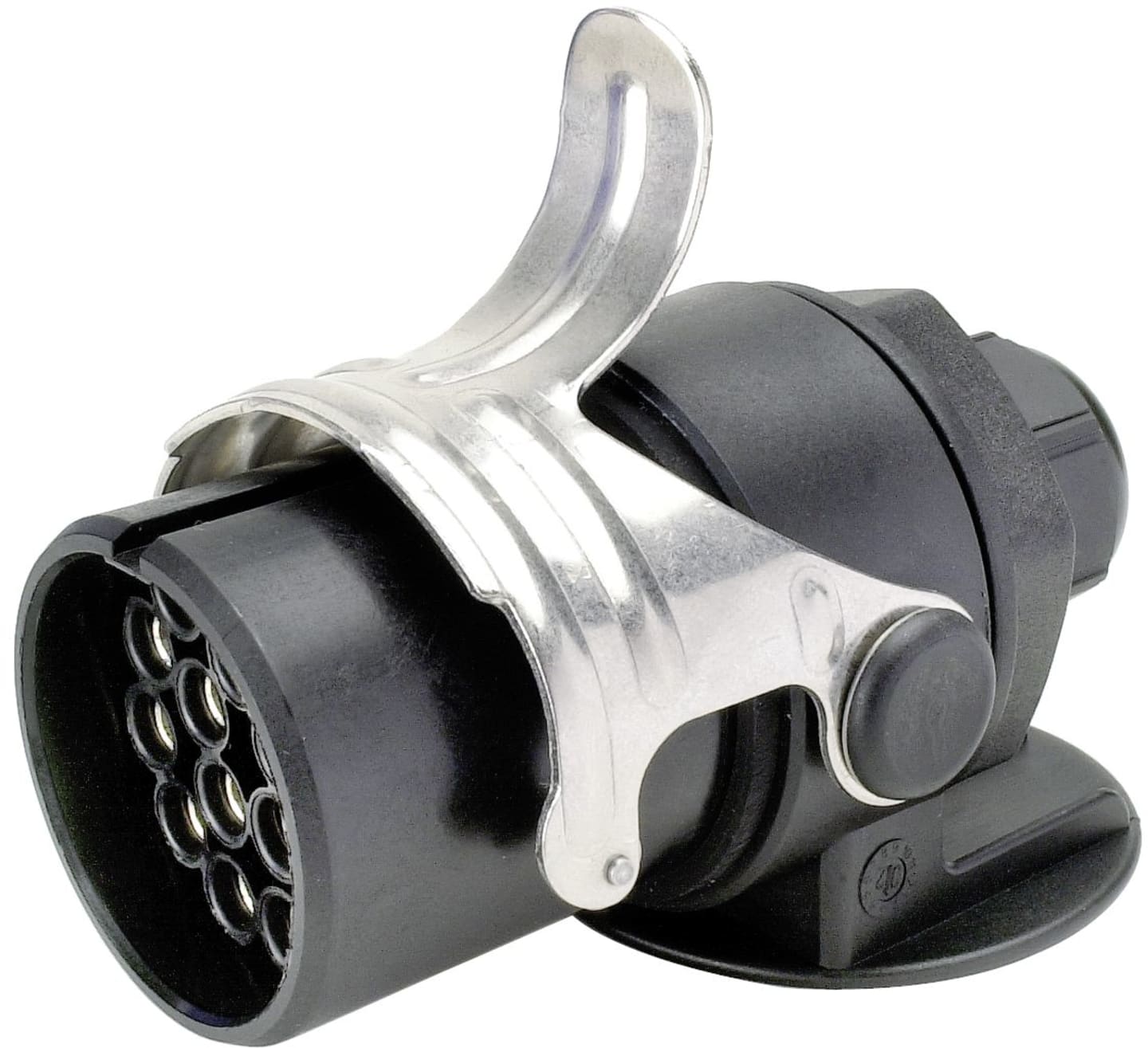 Herth + Buss Stecker 24 V, 15-polig, Schraubanschluss, für Kabel von 9 – 17 mm Durchmesser, mit Aderendhülsen, Zugentlastung, Lamellenkappe, 51 305 242