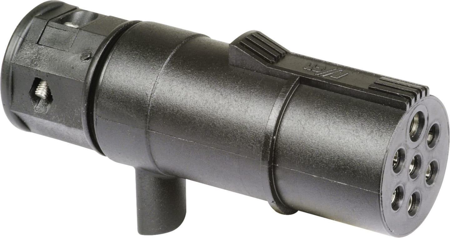 Herth + Buss Stecker 24 V, 7-polig, Schraubanschluss, Nylon; GFK (glasfaserverstärkter Kunststoff), 51 305 589