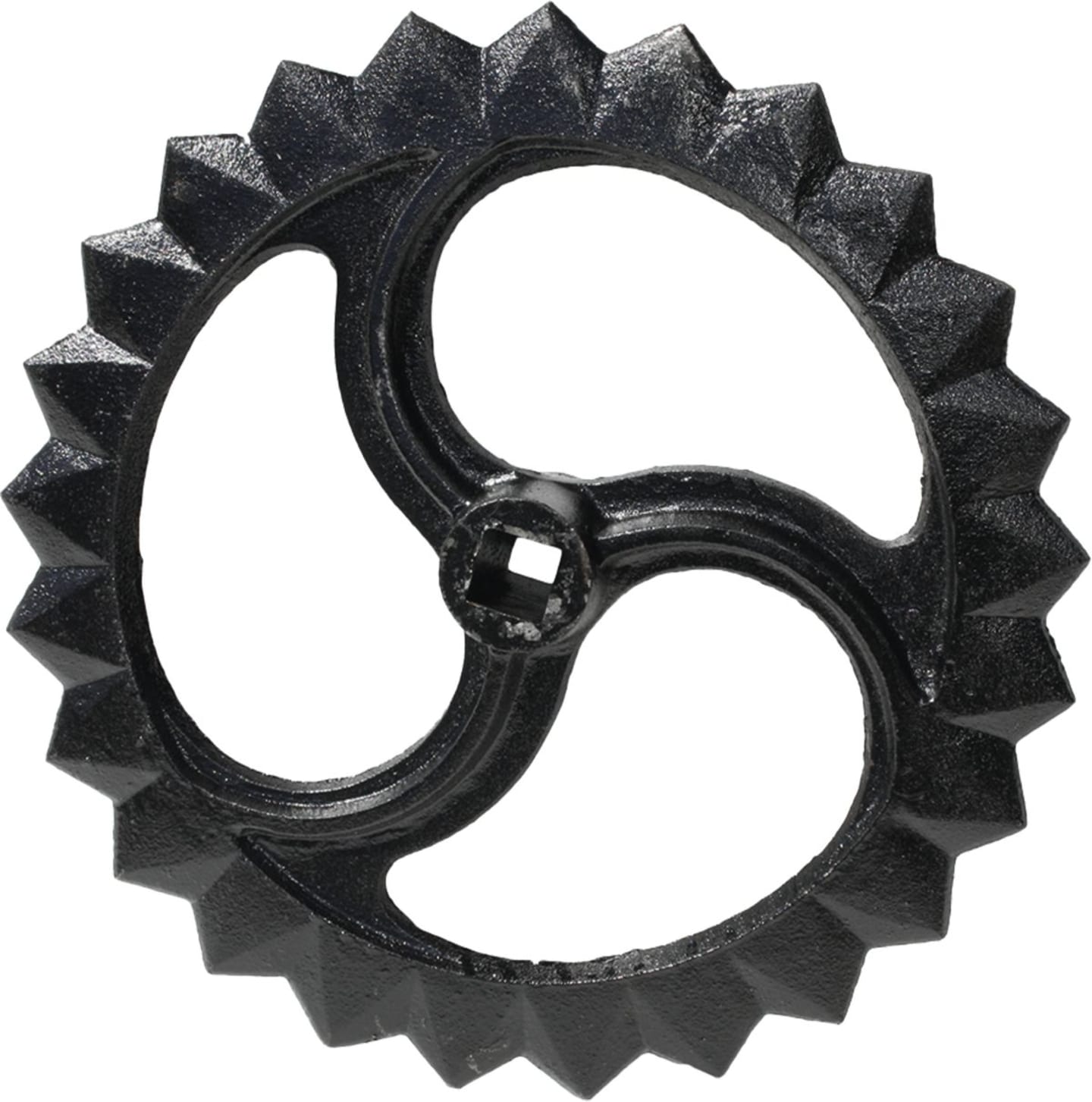 Industriehof® Sternring 475 mm, Welle vierkant, 30 x 30 mm, Grauguss (GG20), für Amazone/BBG, 311-534