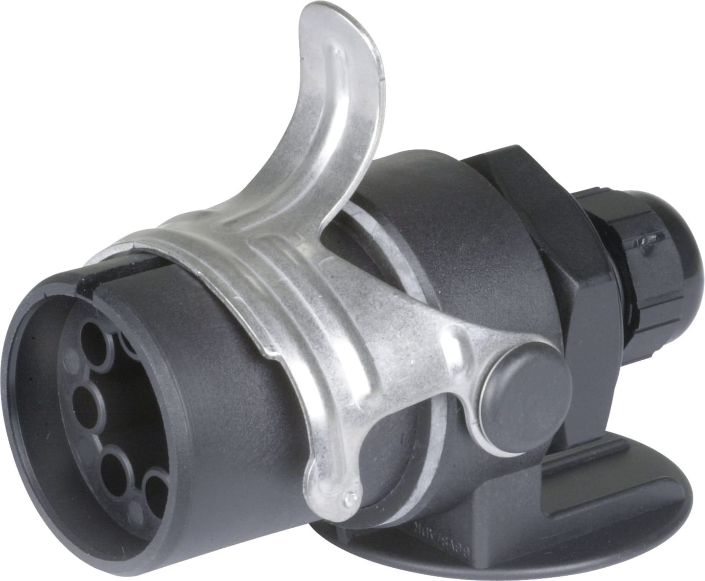 Herth + Buss EBS-Stecker 7-polig, 24 V, Crimpverbinder, mit gedrehten Kontakten und Lamellenkappe, 51 305 552